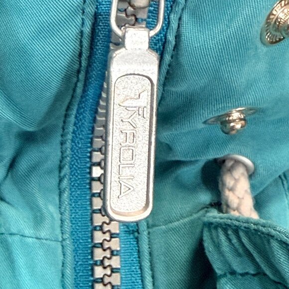 Tyrolia Ski Jacket Women’s L Teal Hooded Insulated 80s Retro Alpine Winter - Picture 15 of 16